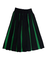 BLACK PLEATS SKIRT