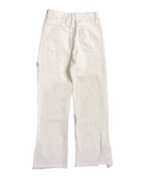 WHITE DAMAGE JEANS