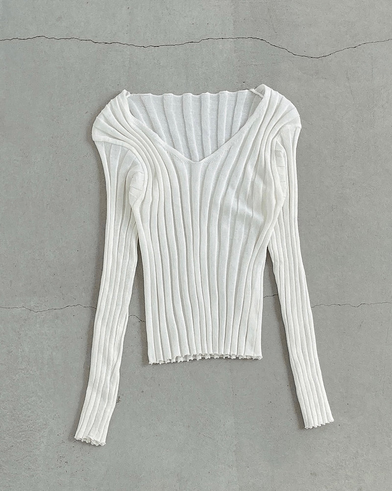 CROPPED SHEER KNIT